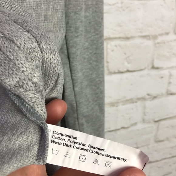 Dressfo Gray CableKnit Sharkbite Open Cardigan M - Picture 6 of 6